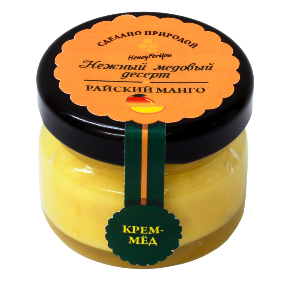 Нежный медовый десерт HoneyForYou "Райский манго", крем-мед, 35 г.