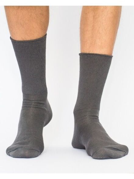 Vendi Диабетические фроте носки, с серебряной нитью X-Static, антибактериальные, серые