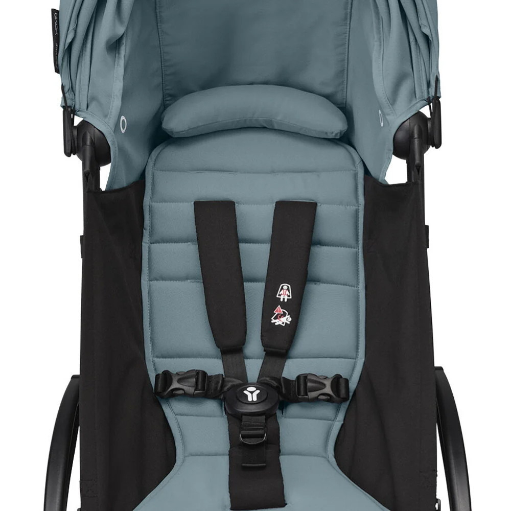 Коляска Stokke YOYO3 Newborn Shell - Newborn Pack рама чёрная Black 2 в 1 Aqua