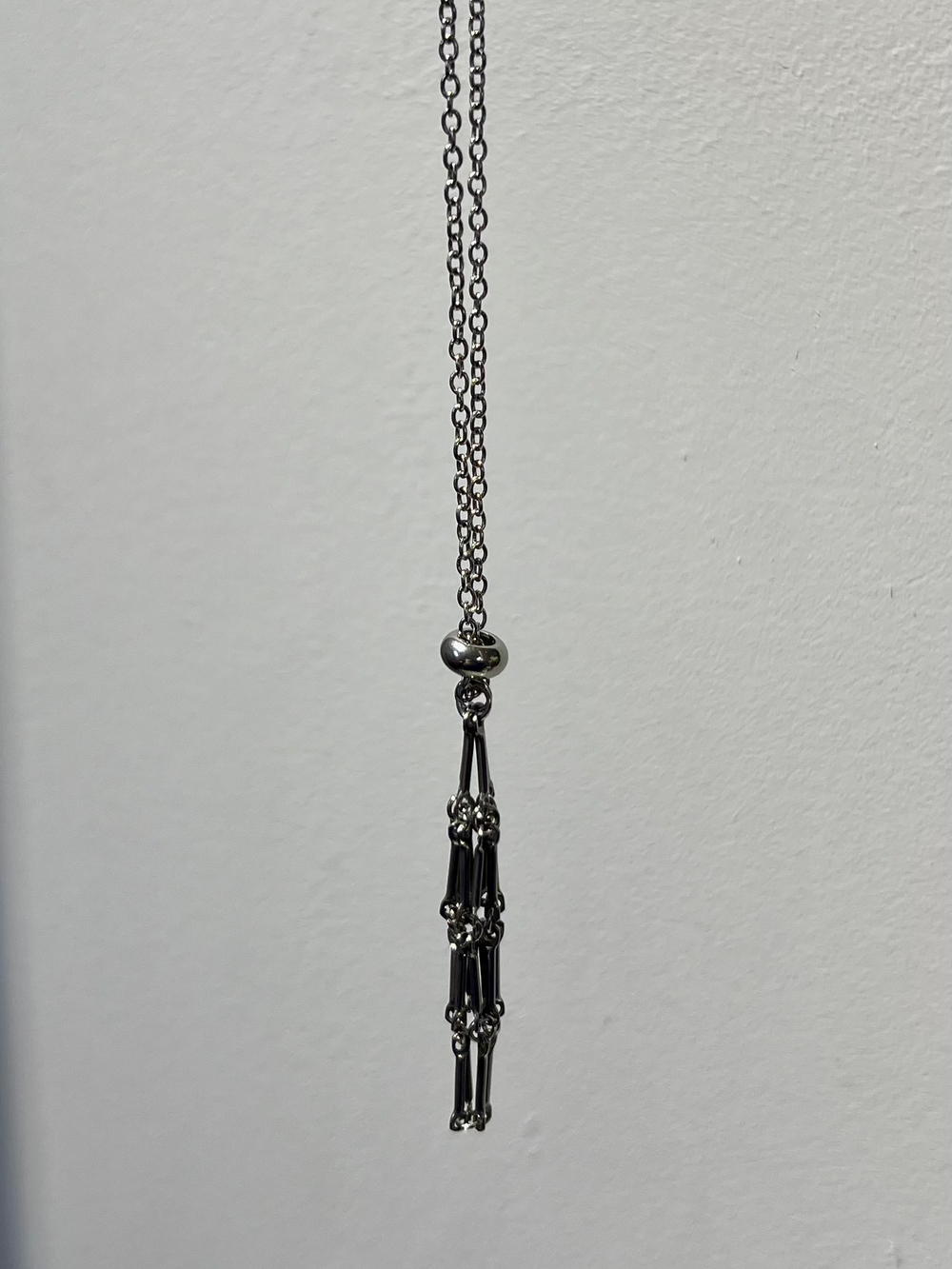 Авоська-подвеска для кристаллов серебристая L