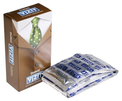 Презервативы VIZIT Dotted точечный, (12 шт)