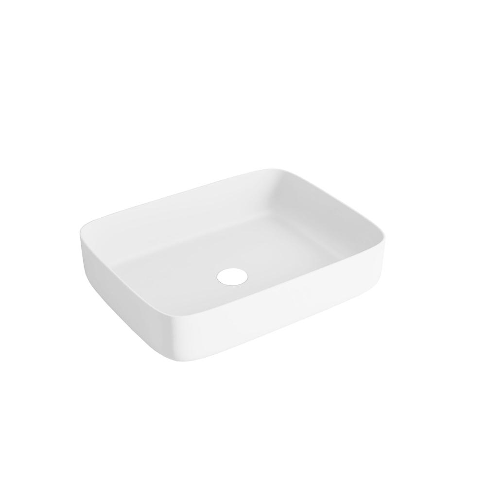 Раковина накладная CULTO JET 535*375*130 прямоугольная белая