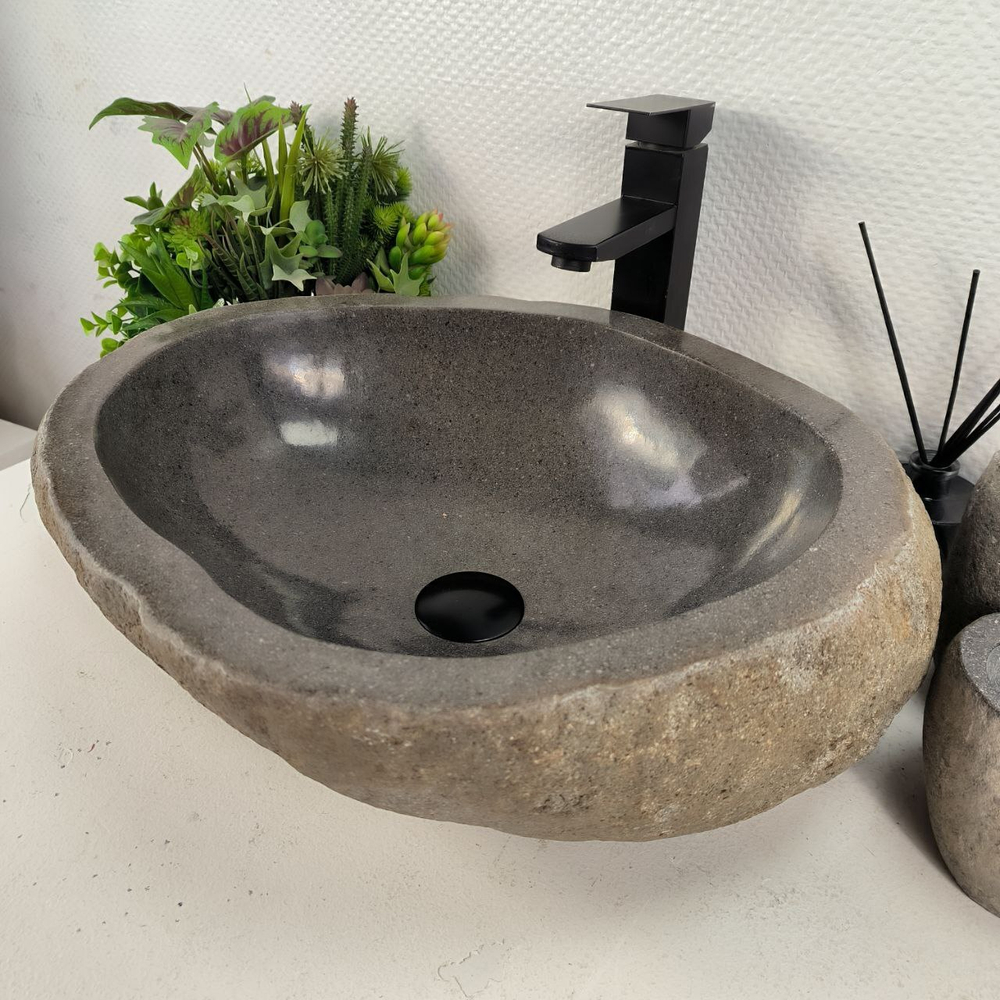 Раковина из речного камня RS-65598 53*42*15 0856