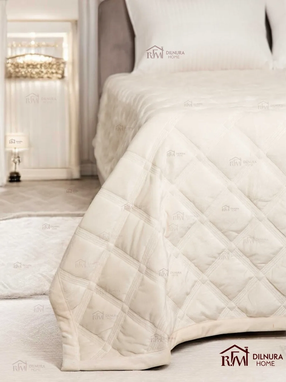 Покрывало 220х240 стеганое для кровати и дивана