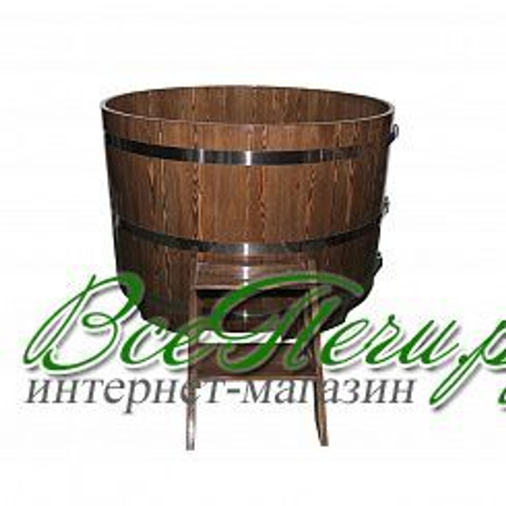 Купели из лиственницы мореная/натуральная круглые