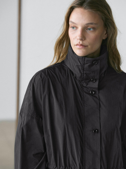 Massimo Dutti Парка из высокотехнологичной ткани, темно-синий