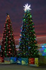 Уличная елка ствольная "Альпийская сосна" (леска) 5 м