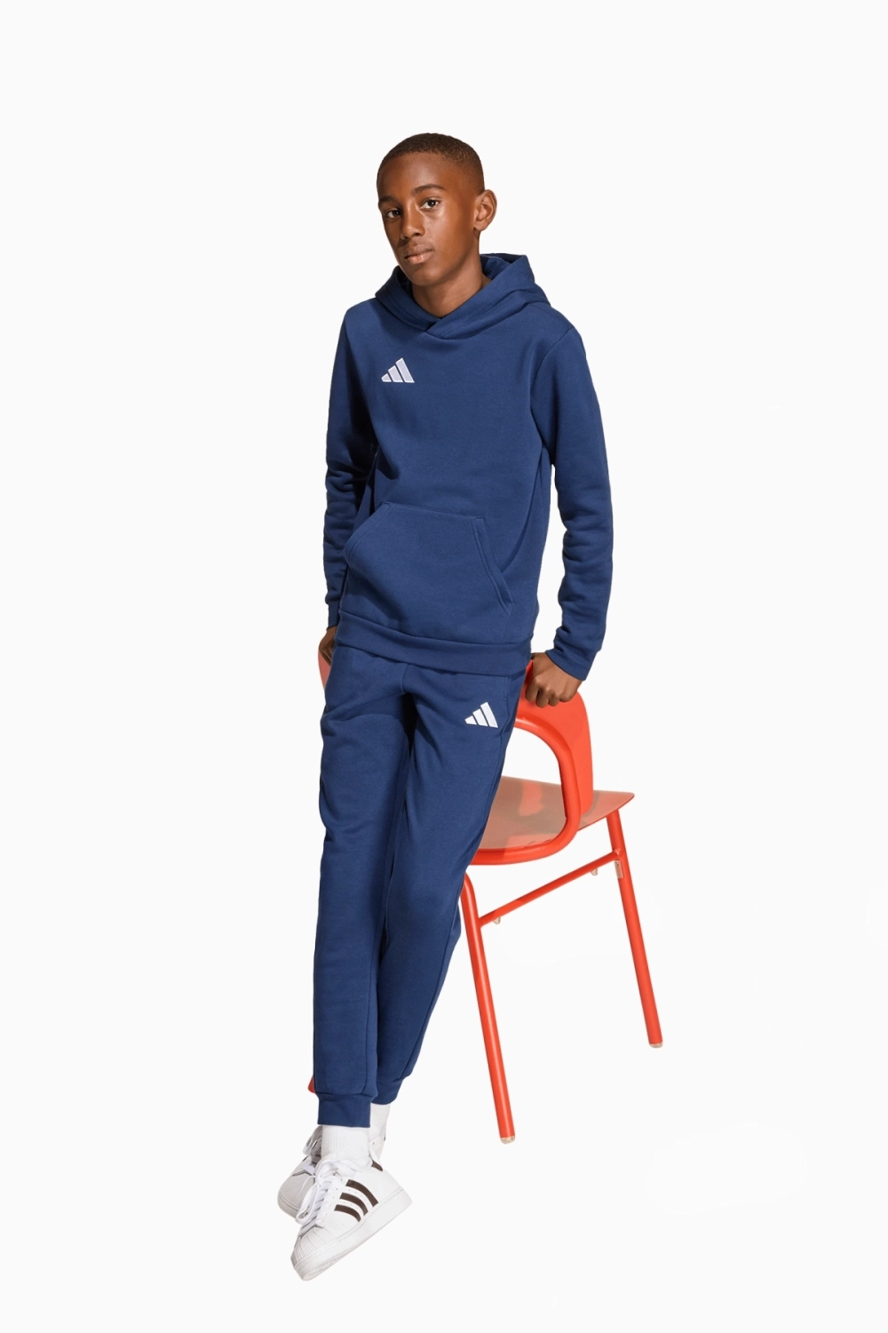 Кофта adidas Entrada 26 Sweat Junior - темно-синий