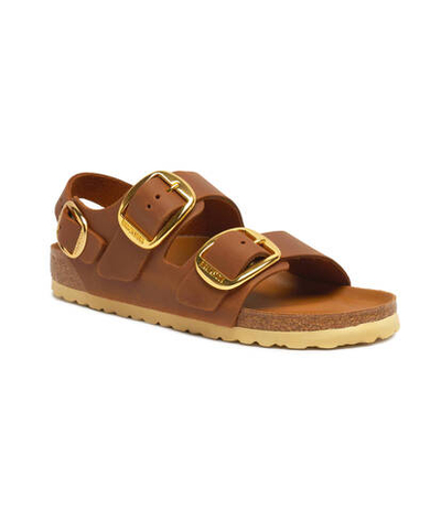 Босоножки кожаные milano Birkenstock - коричневый(1024067)