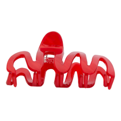 Заколка-краб, красная