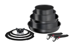 Набор посуды со съемной ручкой Tefal Ingenio Daily Chef Black 10 предметов 16/20/24/24/28 см L7629142