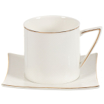 Набор чайный керам, 2 пр, 1 перс, 200 мл, Daniks, Y4-4398, подар уп, бел