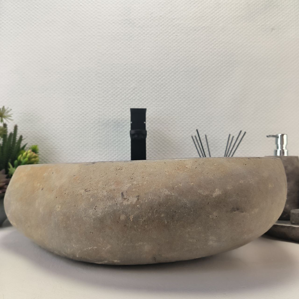 Раковина из речного камня RS-63907 (50*41*15) 0122