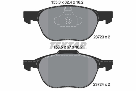 TEXTAR - 2372301-TET - Brake Pad Set, disc brake