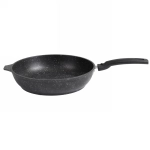 Сковорода 22*5см «Мраморная» (темный мрамор) со съемной ручкой смт222а