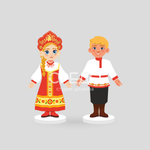 Малые стойки "Русский костюм"