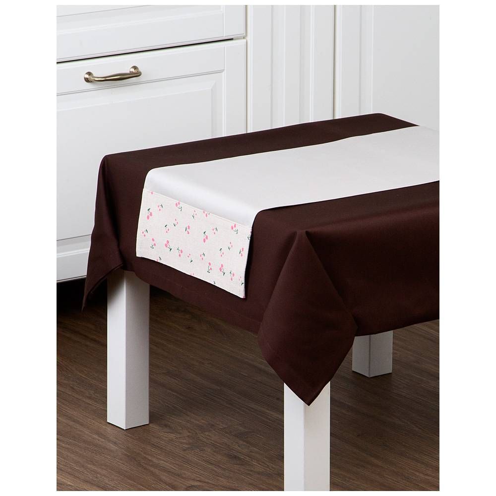 ДОРОЖКА "МИНИ. ЯГОДКИ",70Х30СМ,100%ХЛОПОК, БЕЖ