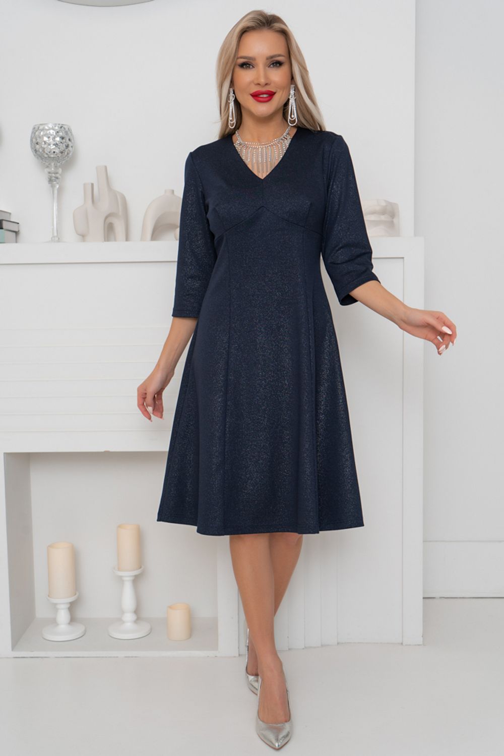 Платье Сияние ночи (синий/металлик) Р11-931/4 Nikol