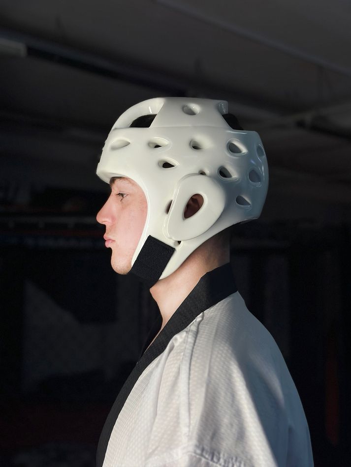 Шлем для тхэквондо белый Tomorrow Star