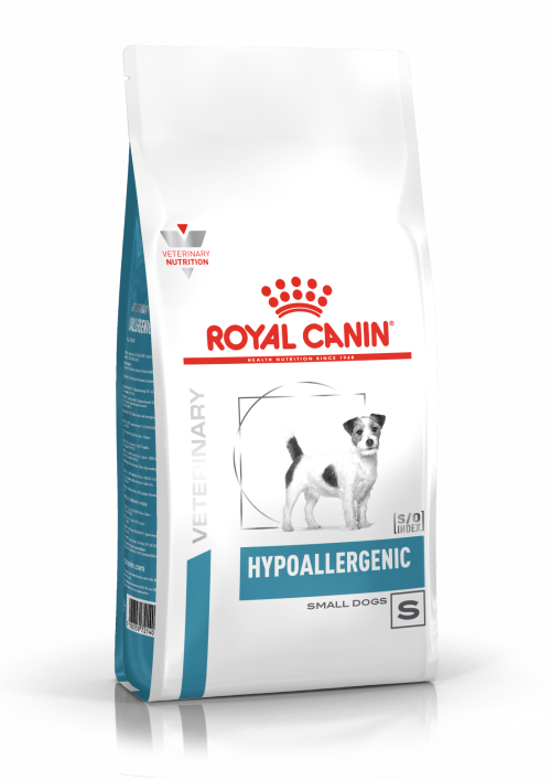Сухой корм Royal Canin Hypoallergenic Small Dog для собак мелких пород при пищевой аллергии или пищевой непереносимости, 1 кг