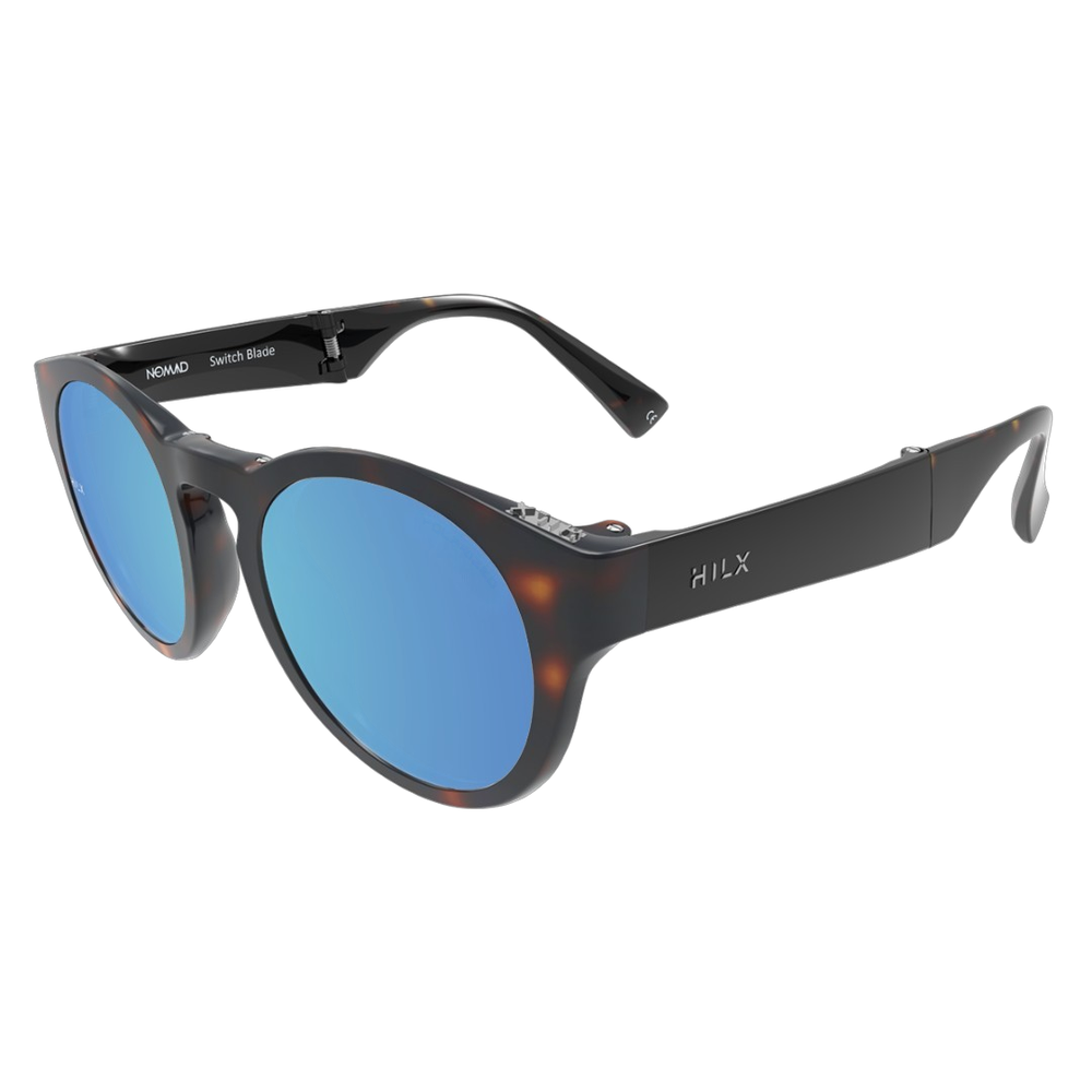 Спортивные очки HILX Switch Blade / Shiny Tortoise / Blue Lens