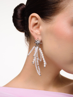 Серьги "Bunches" из жемчуга Silver