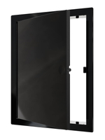 Люк ревизионный LN фланец 150х200 нажимной 172х222 пластик Black EVECS