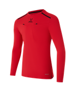 Футболка судейская с длинным рукавом DIVISION PerFormDRY Referee LS Tee, красный