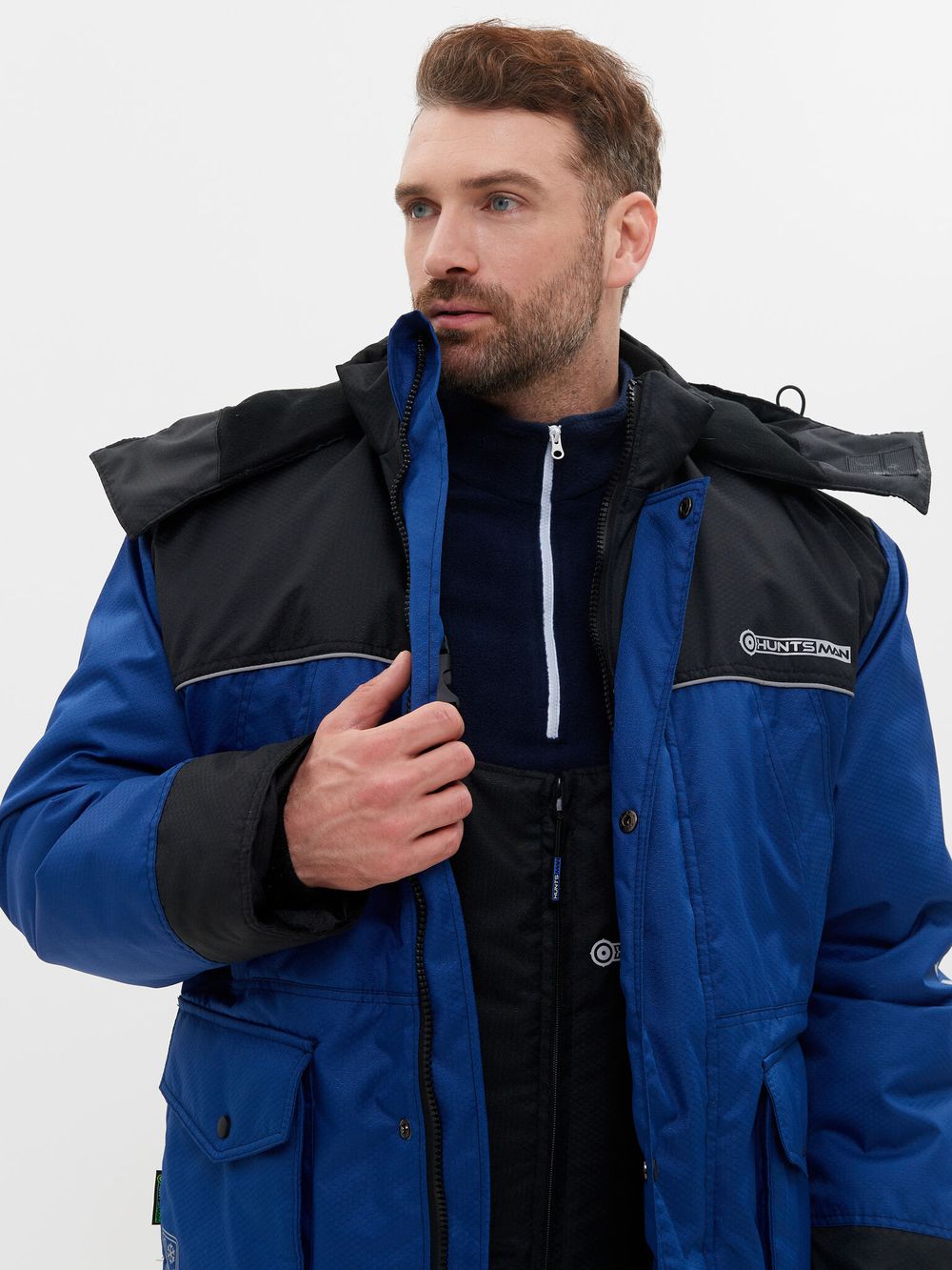 Костюм зимний Полюс ткань Cell цвет Синий/Черный