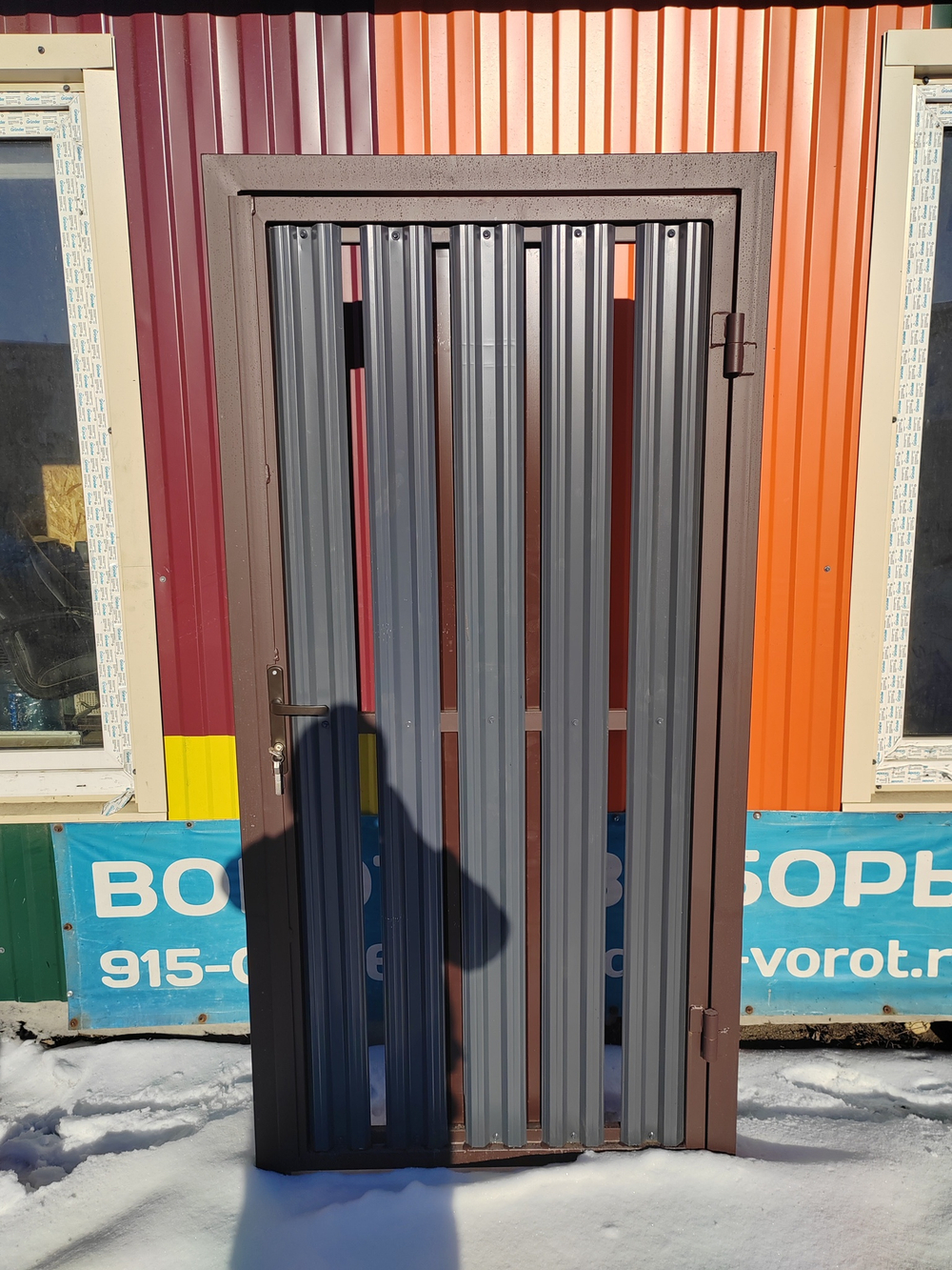 Калитка с замком из профиля Т профиля