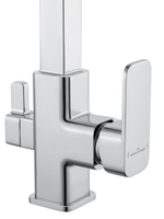 Смеситель для кухни с гибким изливом и подключением фильтра WONZON & WOGHAND, Хром (WW-88458012-CR)