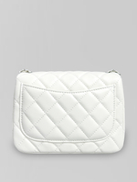 Сумка 1786 маленькая однотонная со стеганным рисунком в виде ромбов