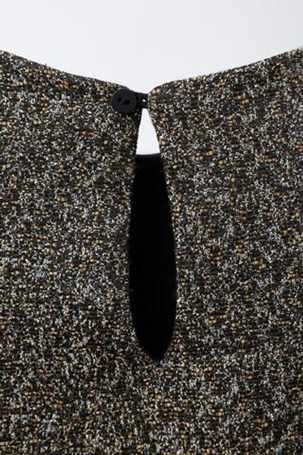 ZARA БАРХАТНОЕ ПЛАТЬЕ С БЛЕСТКАМИ И БАНТАМИ, ЗОЛОТИСТЫЙ