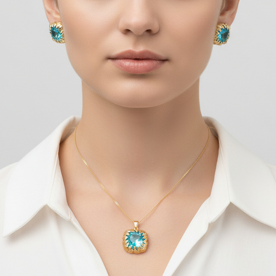 Комплект Fiore Luna, колье и серьги SG209474E-002 G