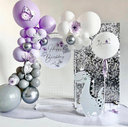 Фотозона с паетками и декором