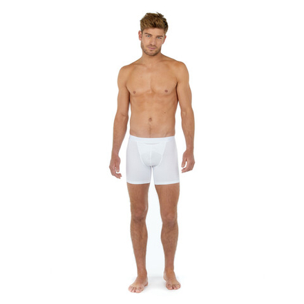 Мужские трусы боксеры удлиненные белые HOM HO1 Long Boxer Briefs HO1 359519_400003