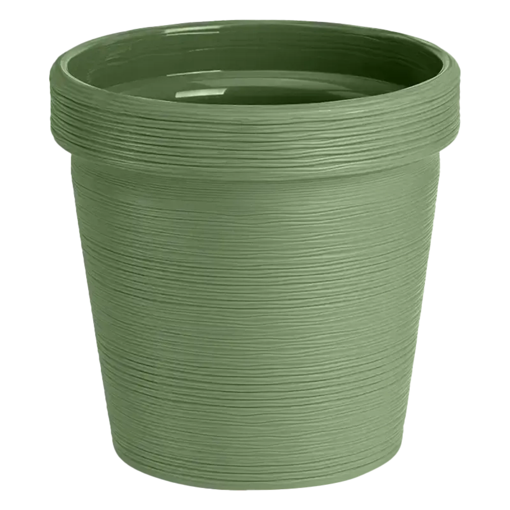 Кашпо для цветов пластиковое 3,57л d-19см «Терра» Оливковый
