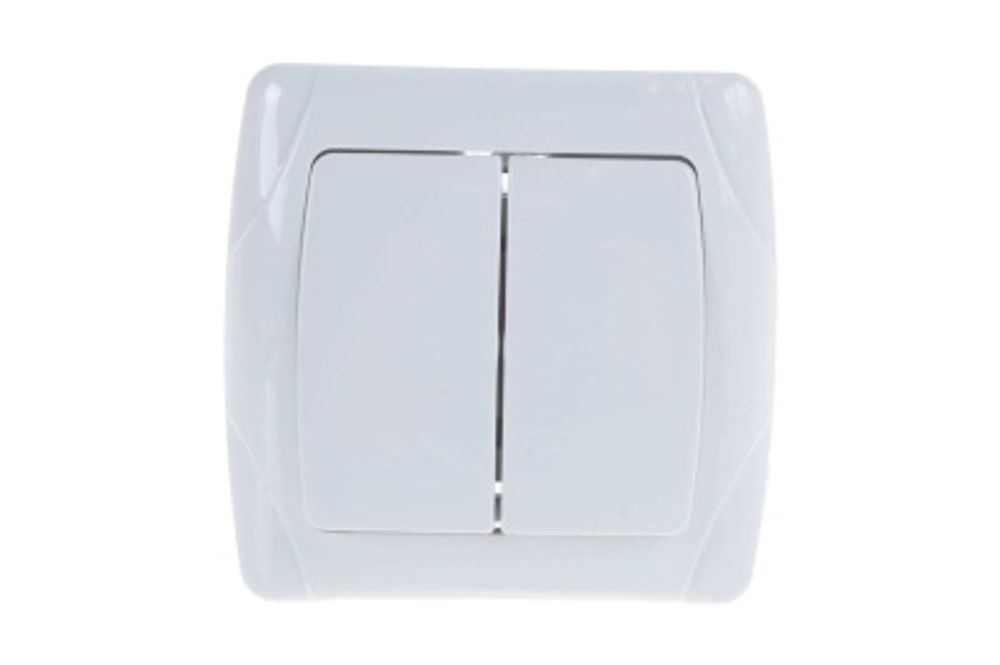 Выключатель 2кл бел Маргарита СП 10А 220В (3/10/200)