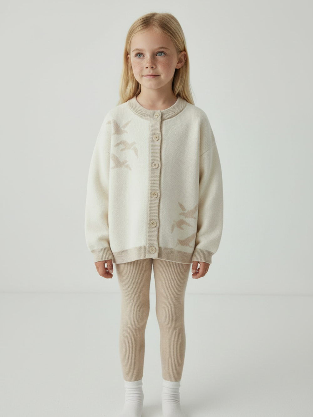 Кардиган Чайки из хлопка свободного кроя