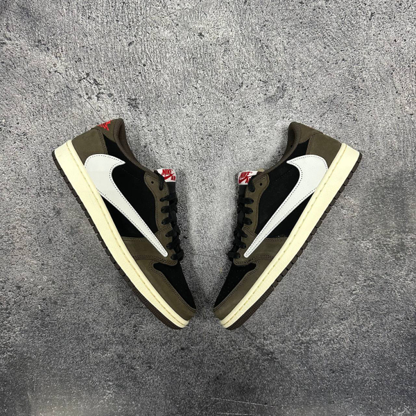 Кроссовки Nike Air Jordan 1 Low X Travis Scott LUX brown