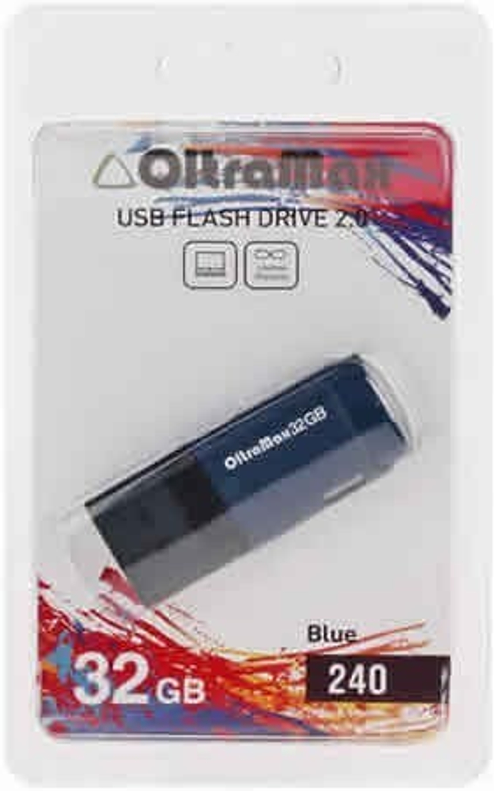 USB Флешка 32GB OltraMax 240, USB 2.0, синяя