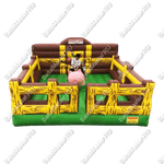 Надувной аттракцион Родео, хрюша+батут, "Хрюшка"