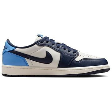 Jordan Air Jordan 1 Винтажные баскетбольные кроссовки Low Топ Черный, белый и синий Мужские