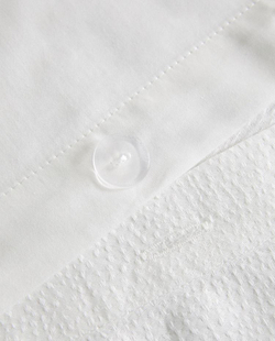 ZARA HOME САТИНОЙ ПОДОДЕЯЛЬНИК (300 НИТЕЙ), ЖЕЛТОВАТО-БЕЛЫЙ