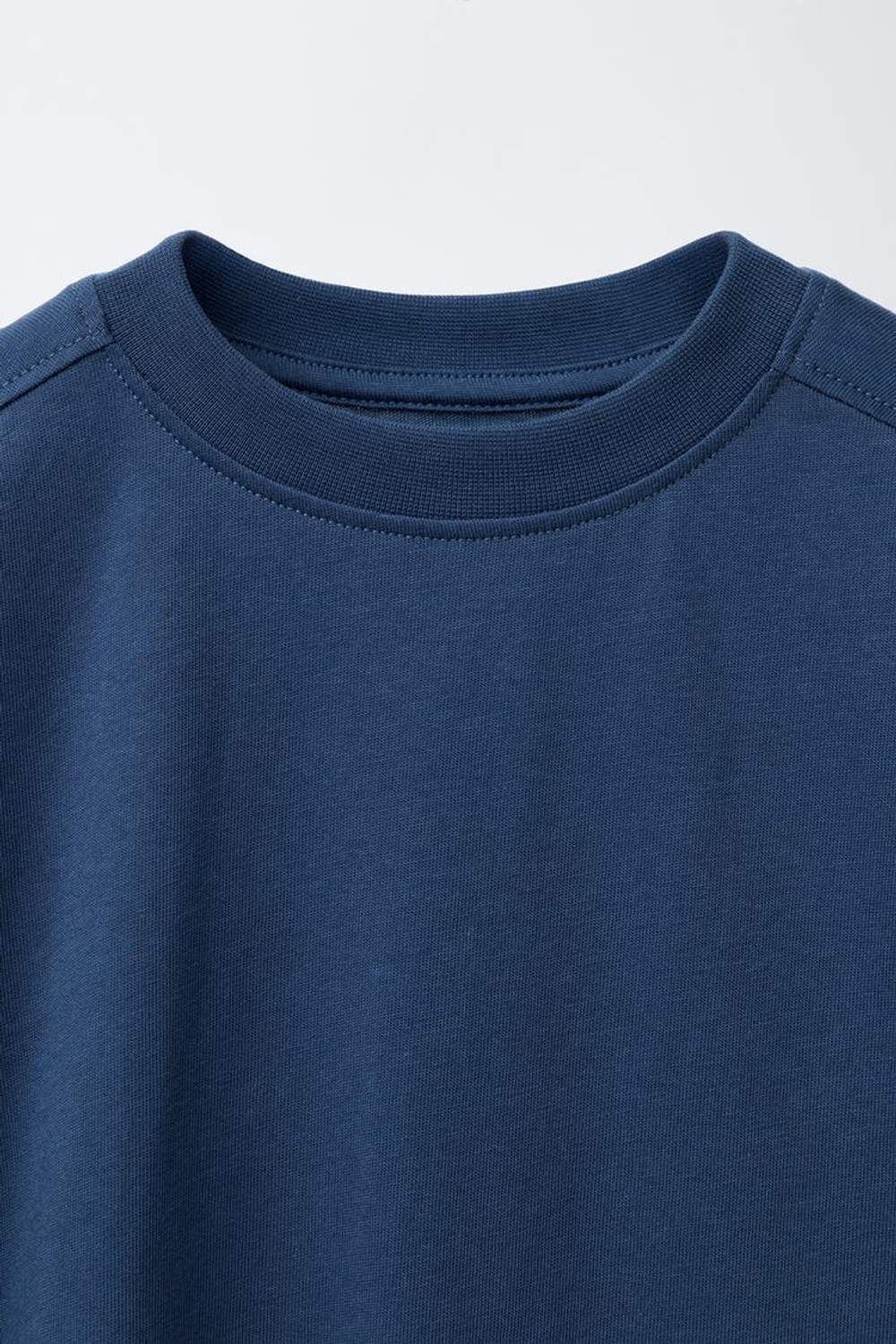 ZARA КОМПЛЕКТ ИЗ ФУТБОЛКИ И БЕРМУДОВ, МОРСКОЙ СИНИЙ