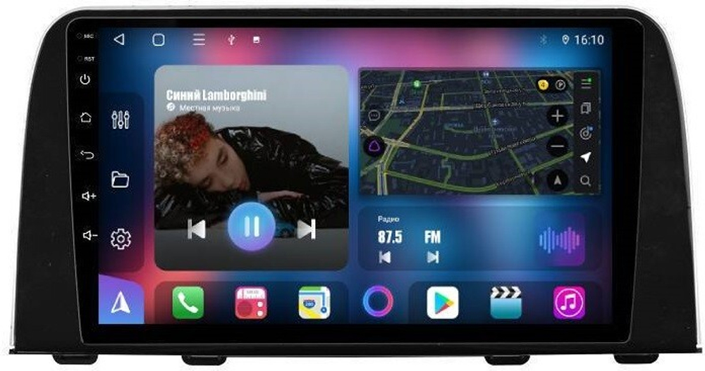 Магнитола для Honda CR-V 2017+ - FarCar BM1011M на Android 13, QLED, TS10, 4Гб+32Гб, CarPlay, 4G SIM-слот