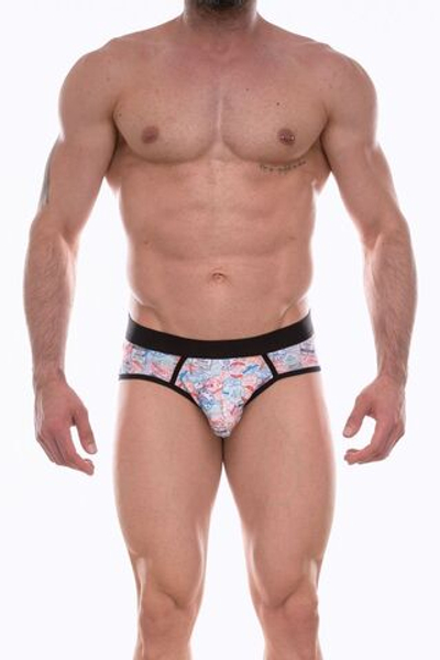 Мужские трусы-джоки с принтом в виде почтовых марок (Размер: L) (Цвет: разноцветный)