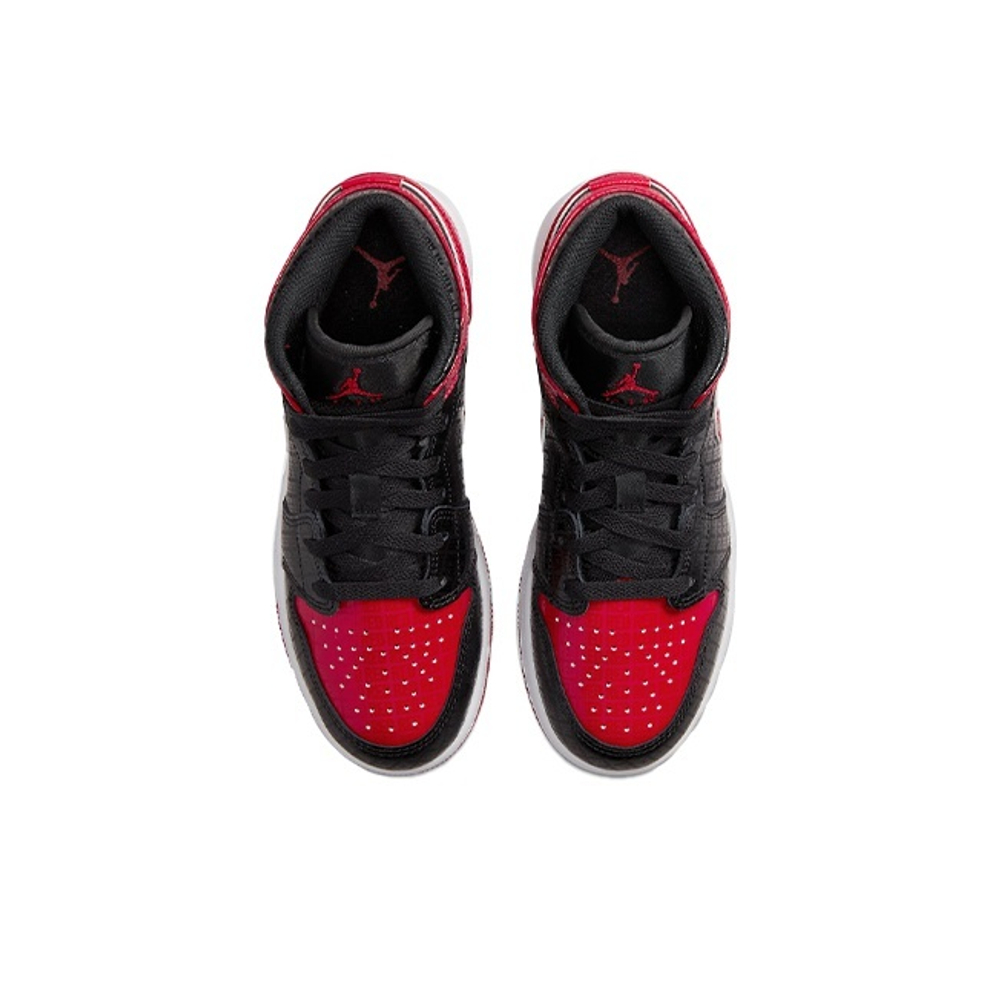 Кроссовки Air Jordan 1 Mid Black and Red