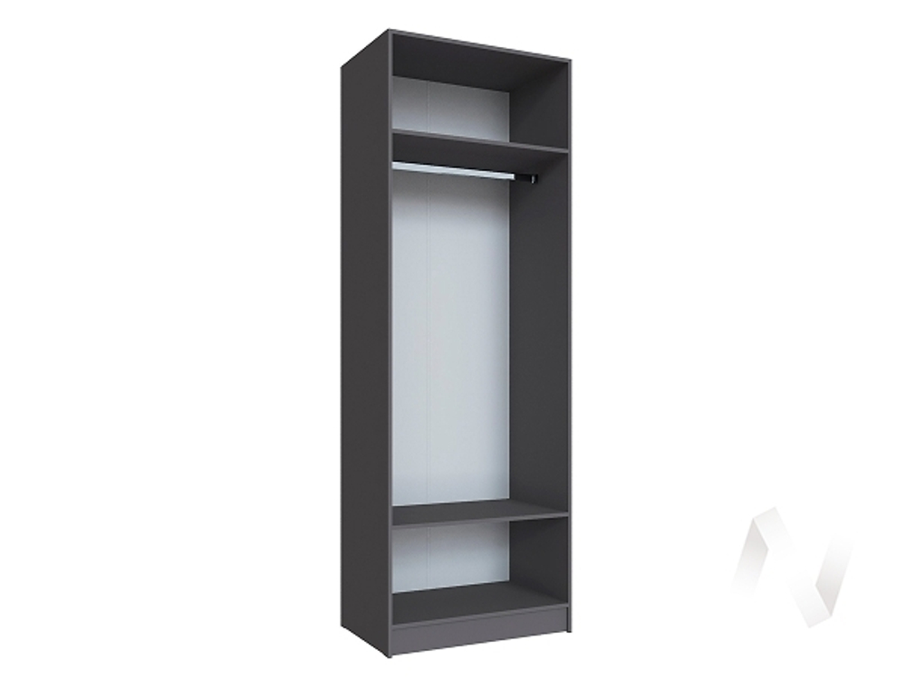 Шкаф Мадрид 0;8 без зеркала (графит серый)