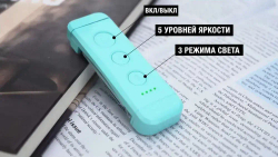 Glocusent, Лампа для чтения на прищепке, Фонарик для книги, USB-светильник, Светильник, Ночник, Мини